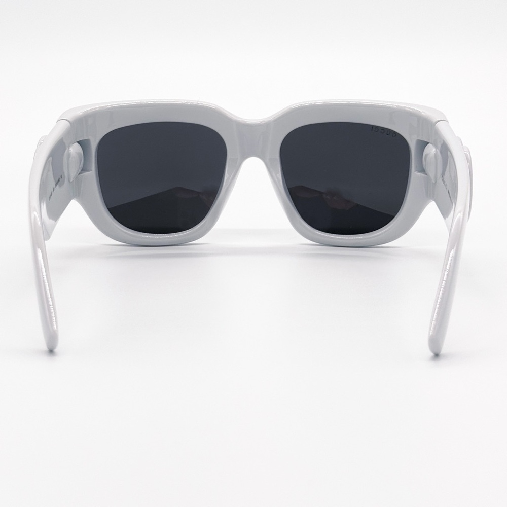 NEW GUCCI GG1545S 003 SQUARE LIGHT GREY WOMEN SUNGLASSES GUCCI EYEWEAR - Picture 9 of 14